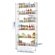 Vhome เหล็ก ชั้นวางหนังสือเด็ก ชั้นวางหนังสือด้านหลังประตู ห้องนอน ห้องครัว อเนกประสงค์ ประหยัดพื้นท