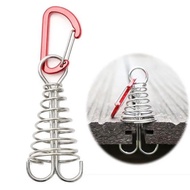 Octopus Deck Peg Stainless Steel Tent Accessories Board Peg Spiral Tent Peg