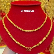 สร้อยคอทอง1บาทYHGOLD คตกิตตัดลาย ทองคำแท้เยาวราช96.5% มีใบรับประกัน ทักแชทแจ้งความยาวได้ค่ะ