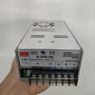 Meanwell 明緯 S-240-30 30V 8A 240W 電源變壓器 供應器 二手良品