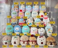 全場最平！角落生物 手玉 恐龍 貓咪 白熊 企鵝 炸豬扒 炸蝦尾 幽靈 恐龍媽 白熊哥 栗子 年 聖誕 晴空塔 朱古力 大電影 sanx90 鬆弛熊展 maison de 飛機 空姐 京急線 車長 進