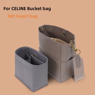 [YiYi]insert organizer bag Fits For CELINE sangle bucket bag organizer insert bag inner purse felt i
