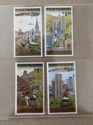 香港1988山頂纜車白週年紀念郵票