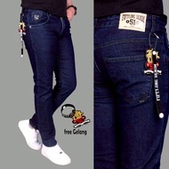 FIFTY ONE DENIM 51 Men's Long Soft Jeans Slim Fit Stretch Pants Navy Bluebiru