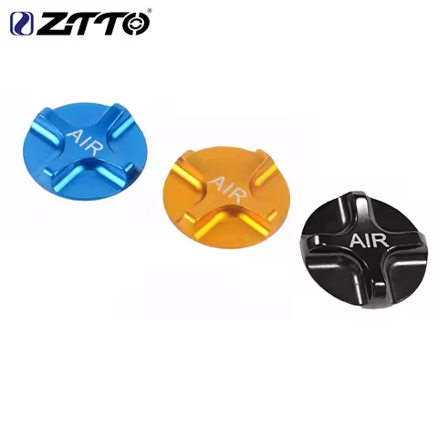 ZTTO CNC Mountain Bike Air Gas Fork Value Cover MTB Front Fork Cap Protector Bicycle Parts Fork Star