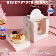 Muffin Box/Cupcake box / kotak muffin cake with handle Gift Box cake box packaging/Mooncake box/Door gift/Wedding box马芬盒