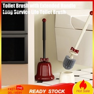 /LO/ Hygienic Bathroom Toilet Brush Toilet Brush with Extended Handle Long Handle Toilet Brush with 