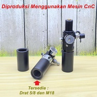 Adaptor Adapter Sambungan Regulator Paintball Drat G1/2 ke M18 dan 5/8 Betina - DRAT 5/8