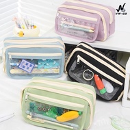 6 Colors Pencil Case Stationery Bag Canvas Suitable For Gifts BS51 Students