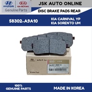 58302-A9A10 DISC BRAKE PADS REAR KIA CARNIVAL YP SORENTO UM 100% NEW GENUINE PARTS MADE IN KOREA