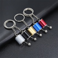 Creative Manual Transmission Gearbox Keychain Multicolor Metal Gear Shift Lever Keyring for Men Wome