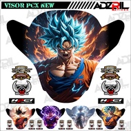 Winshield visor Sticker HONDA PCX 160 NEW DRAGON BALL (036)/Winshield Sticker GOTEN Image/Winshield Sticker GOHAN Image/Winshield Sticker Cool ANIME Cartoon Image/Character visor Sticker/