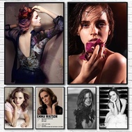E-Emma W-Watson Poster Room Decor Home Decoration Interior Wall Art ,No Frame Canvas Painting Gift A