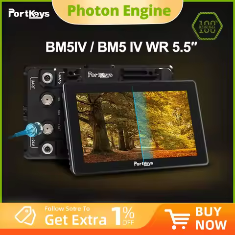 Portkeys BM5IV / BM5 IV WR 5.5″ 2000Nits 3D LUT Display 1920x1080p 4K60P HDMI-/SDI Touchscreen Monit