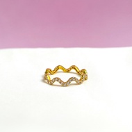 CINCIN TUNANG BATU LIKU EMAS 916/22K