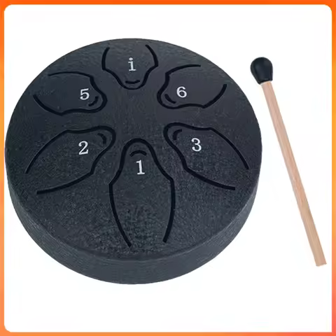 3 Inches 6 Notes Rain Drum for Outside Rain Drum Instrument Mini Handpan Drum for Yoga Unique Gift