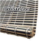 Bamboo blinds zebra / outdoor indoor blind / curtain roll up / bidai buluh asli natural / tingkap dapur window