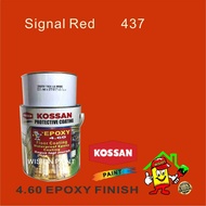 KOSSAN EPOXY 4.60 ( 437 SIGNAL RED ) (5 LITRES) EPOXY FLOOR COATING  /  CAT EPOXY LANTAI