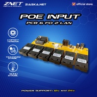 PCB POE MEDIA CONVERTER POE 6 PORT FO 2 LAN BOARD ONLY 6FO 2LAN - INPUT