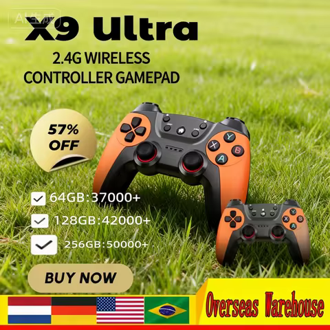 X9 Ultra Retro Video Game Console 3D HD 4K TV Game Stick HDMI Wireless Controller Home Game Console 