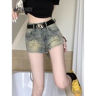 DaDuHey Women's 2024 New Stretchy High Waist Slimming Hot Girl Pants Tight Shorts Straight Slim Hot 