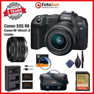 Canon EOS R8 body / R8 kit 24-50mm Combo 3 years Canon warranty