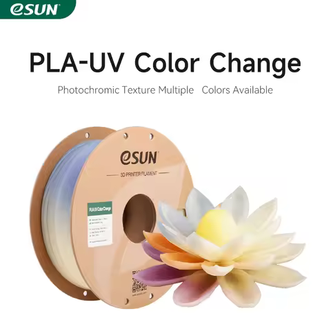 eSUN Photochromic PLA 3D Filament 1.75mm 1KG UV Color Change 3D Printer Filament For Bambu Lab Fast 