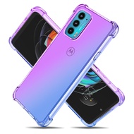 Motorola Moto Edge Plus 2022 30 Pro X30 S30 Gradient Airbag Transparent Phone Case Moto Edge 30 Ultr