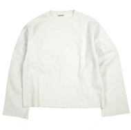 AURALEE Super Milled Sweat Cut-Off Pullover (A6AP05SM, Size 1, OFF WHITE) - Made in Japan. (Used) [A