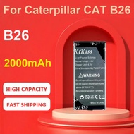 KiKiss Battery For Caterpillar CAT B26,B26,2000mAh