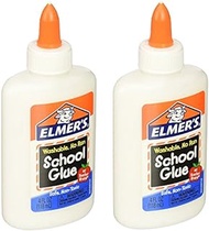 Elmers Liquid School Glue rEpMsc, Washable, 4 Ounces, 2 Count