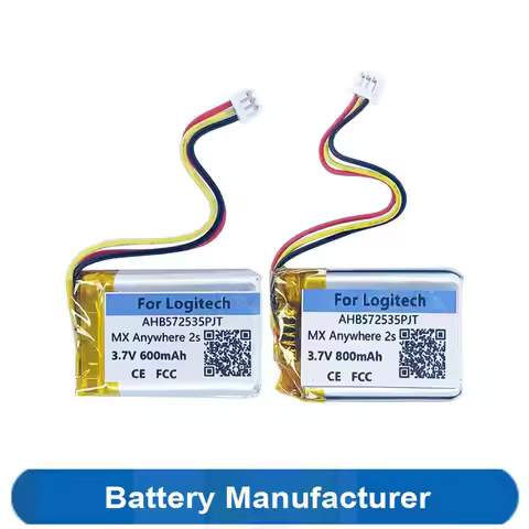 Original Replaces 600mAh 800mAh AHB572535PJT Battery For Logitech MX Anywhere 2 2S Wireless Gaming M