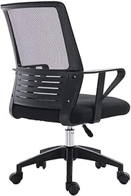 Office Chairs Computer Chair Ergonomic Computer Desk Chair Height Adjustable Task Swivel Executive Office Chair One-piece Armrest High Back Large Size Fabric Gaming Chair (Color : Black) lofty