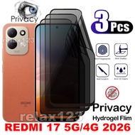 For REDMI 17 4G 5G 3PCS Anti-Privacy Hydrogel Films For Xiaomi Redmi 17 17C REDMI 17 C Redmi17 4G 5G