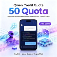 Qwen Quota 50 | No Time Limit, Digital Usage Tutorial Sent, For qwen3.8‑max AI Chat Content Creation