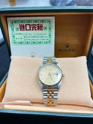 勞力士Rolex-16233 紀念面盤電腦面 盒單齊全 原裝新檯鑽