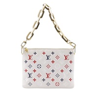 【日本直送】路易威登 LOUIS VUITTON Coussin PM 肩背包 Monogram 2WAY 手拿包 M23466 羊皮 白色 女性【二手品】
