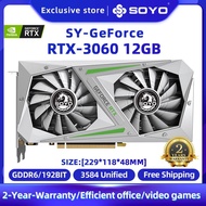 RTX3060 12G RTX3060 12G SOYO Graphics Cards Geforce RTX3060 12G NVIDIA GPU GDDR6 192Bit 8Pin PCI-E 4