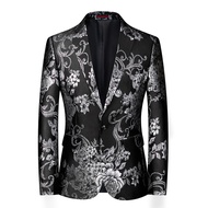 Male dress host emcee wedding best man jacquard order west 3D picture