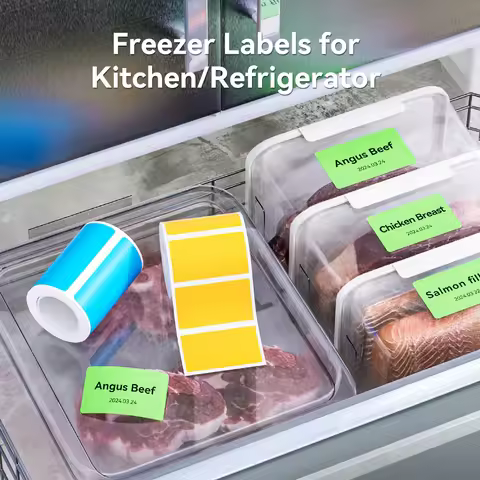 NIIMBOT B1/B21/B3S/B31 Thermal Freezer Labels Food Storage Kitchen Stickers Refrigerator Freezer Dat