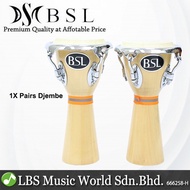 BSL Mini Djembe Drum 1 Pair Djembe Wooden Made Latin Percussion