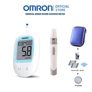 【มีประกัน 5 ปี】 เครื่องวัดน้ำตาลในเลือด OMRON รุ่น M-503 เครื่องตรวจเบาหวาน ของแท้ (แถมฟรี แถบตรวจน