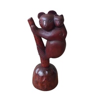 ‎Wooden Animal Statue Brown Koala Animal/ Size 33 x 14 cm | Home decoration | Home Display | Indoor 