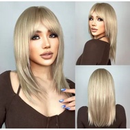 GRIYA REMA Women's Wig Korean Style Women's Wig Blonde Wig Cosplay Anime Wig Blonde Women's Wig Bald