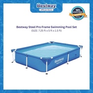 Bestway Steel Pro Frame Swimming Pool Set (7.25 ft x 5 ft x 1.5 ft)