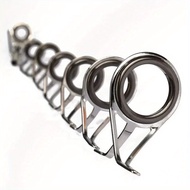 7pcs/set Fishing Tackle Stainless Steel Repair Kit Set Fishing Rod Guide Ring Tip Fishing Pole Circl