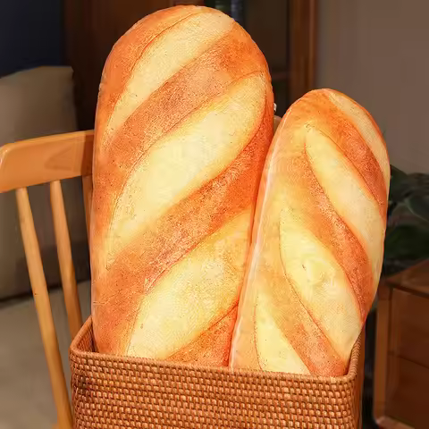 20~100cm French Bread Plush Pillow Stuffed Printing Images Food Plushie Peluche Party Prop Decor Sle