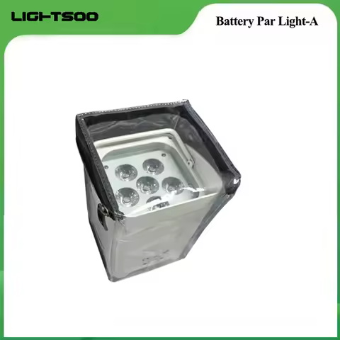 10Pcs/ Par 6*18w Led Battery Par Light 6X18w Led Rain Cover Stage Light Rain Coat Waterproof Transpa