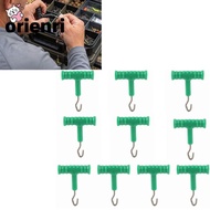 ORIENRI 10 Pcs Fishing Baiting Rig Tool, ABS Stainless Steel Hook Fishing Baiting Rig Tool, Durable 