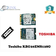 ( Toshiba Used M.2 NVME Sata 128GB ) Toshiba KBG20ZMS128G - 128GB PCIe NVMe M.2 2230 Solid State SSD